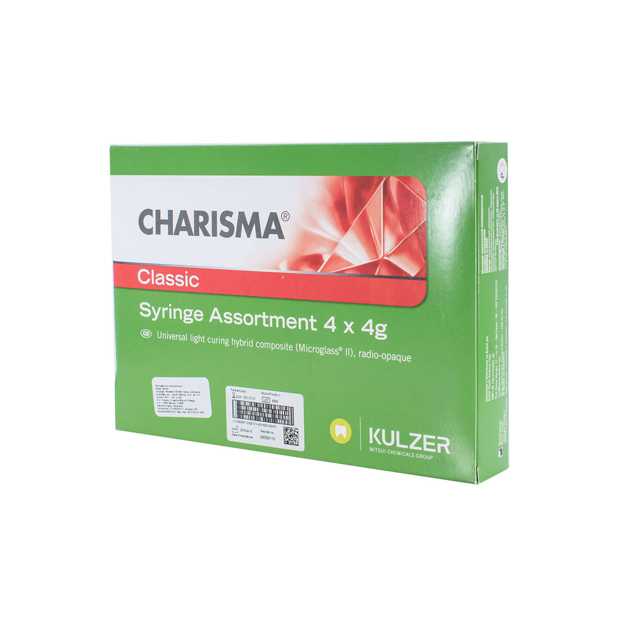 CHARISMA CLASSIC 4 JERINGAS CON GLUMA UNIVERSAL REFILL (66094786)
