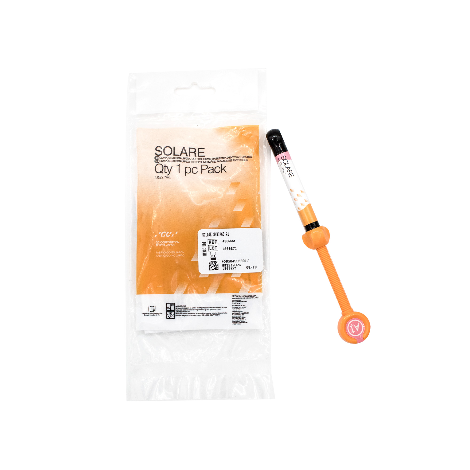 RESINA MICROHÍBRIDA FUJI JERINGA SOLARE (ANTERIOR) GC 4GR A1
