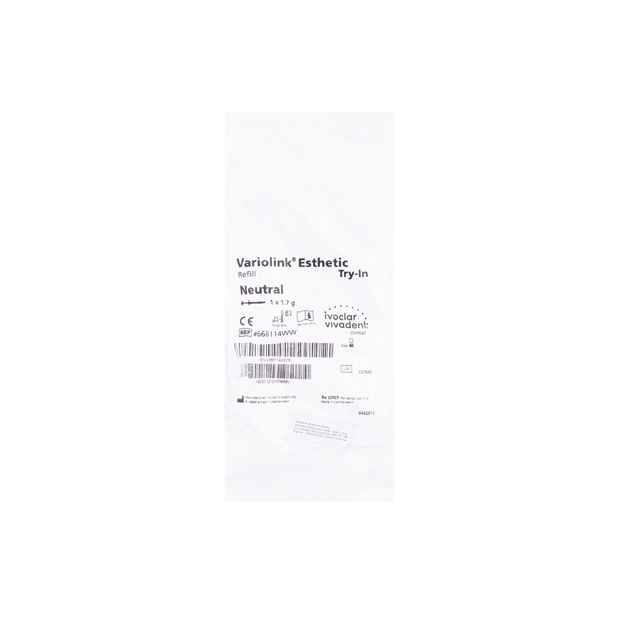 VARIOLINK ESTHETIC TRY REF 1.7GR NEUTRAL