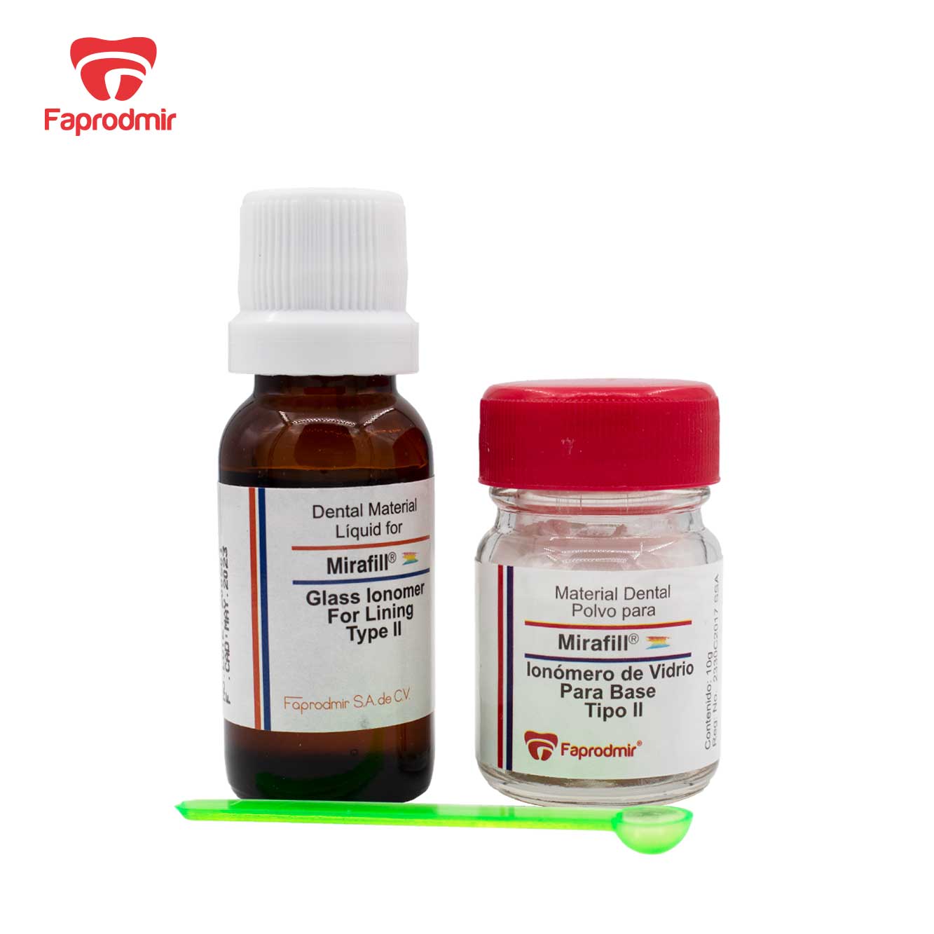 IONOMERO VIDRIO BASE T-II MIRAFILL (POLVO 10GR LIQUIDO 15ML)