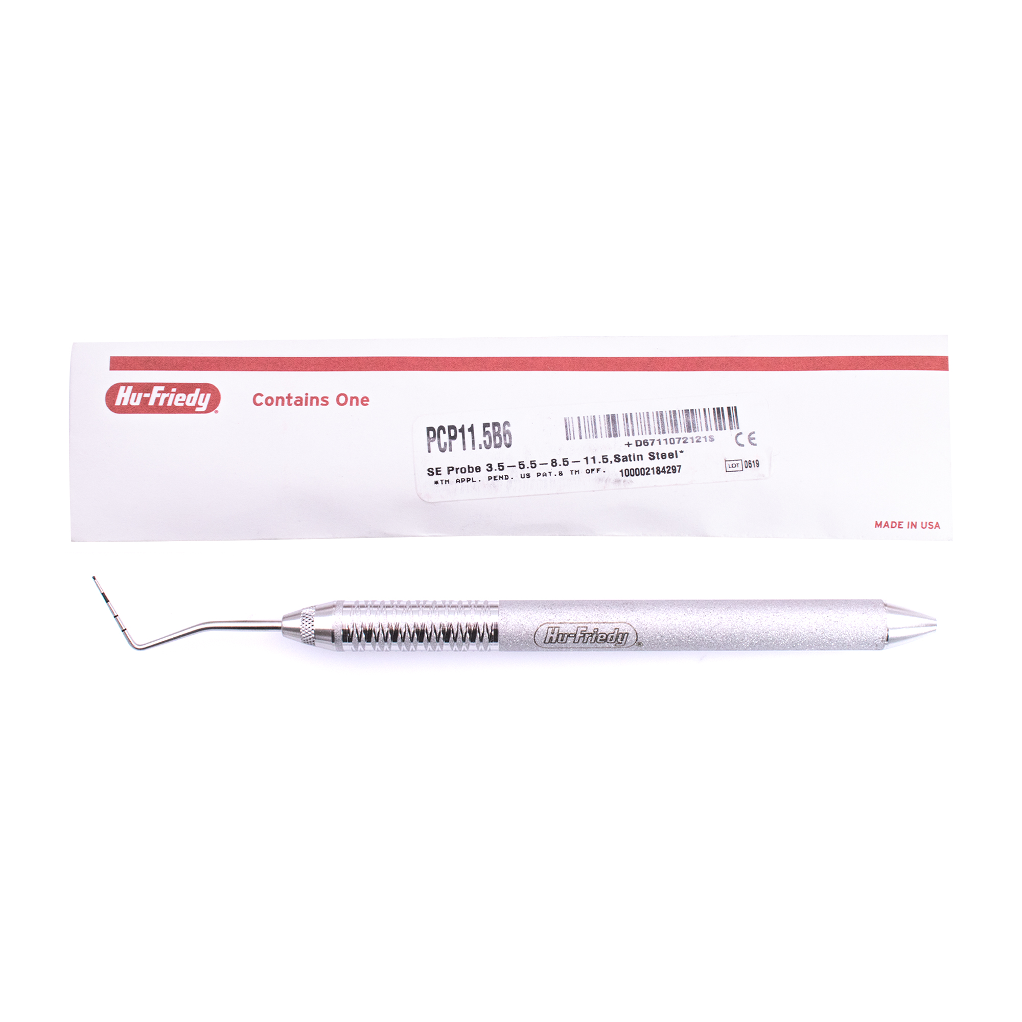 SONDA WHO(OMS) CODIFICADA (11.5MM) MANGO 6 HU-FRIEDY
